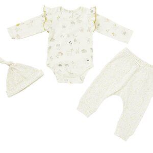 Pehr Ruffle 3-Piece Set - 3 Month